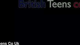 Two British Girls in Glasses Stroke a Lucky Fan Wild