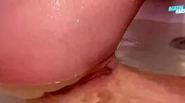 Masturbate In Bathroom With Wet Pussy And Small Tits