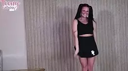 Daisy Garcia bangs Seth hard to join the cheerleader squad!