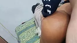 intense session with large ebony bottom