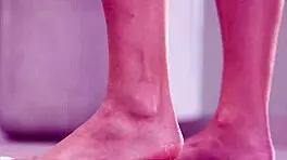 4k hot footfetish crushing fruits with bare feet and high heels, homemade brunette amateurs