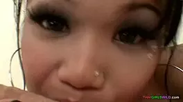 Gorgeous Asian Teen 18+ Fucks and Swallows Like Pro