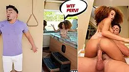 Cecilia Lion Spies On Petite Hottie Riding Cowgirl