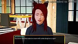 my new family with redhead and brunette in homemade game