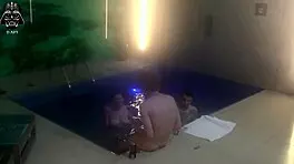 hey, join us for a wild threesome with friends at the motel pool