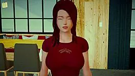 my new family with redhead and brunette in homemade game