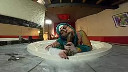 Mia Niqab Worships Ass In Jacuzzi Pussy To Mouth