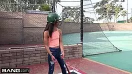 aria skye's tight asian pussy pounded outdoors