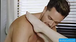 Petite busty blondie Sera Ryder craves thick dick. Sucks Kyle Mason hard for intense action