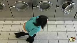 Britney Stevens Doesn't Know How To Use Washing Machine But Knows How To Fuck Hard!