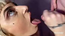 Watch this teen 18+ cuckold creampie and swallow in interracial group?