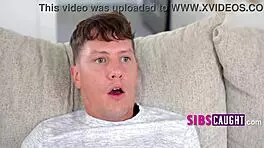 Tiny teen asks, 'Step bro, want to see my appeal?' as she strips and rips clothes