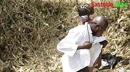 Doctor demands hardcore banging with ebony BBW in bush. It's wild out here!