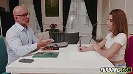 Student and teacher have an anal lesson at home, with deepthroat and assfucking involved