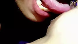 thai friend explores intimacy with tongue in bed
