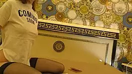 Feeling Bored And Ignored: Hot Tight Pussy Skinny Redhead Braless And No Panties On The Bed In Black Stockings.