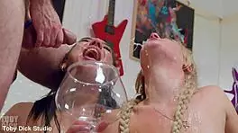 Threesome with Lena Coxx and Chloe Chevalier in Intense Session