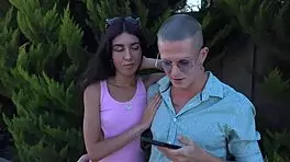 Strangers offer to spend the night with a married couple, but the payment is the wife's pussy?