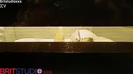 You watch your curvy neighbour fingering herself