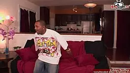 skinny brunette in nylon wants monster cock cum