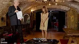 Poor Brunette Amateur Babe Whipped On Pussy