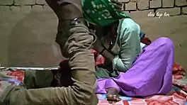 Desi wife bounces hard on bed for wild chudai