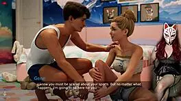 in episode 35, ms denvers plays the stepsister with big tits in fishnets