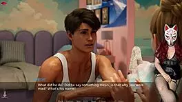 in episode 35, ms denvers plays the stepsister with big tits in fishnets