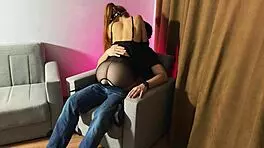 Leather Pantyhose Seduction in Dirty After-Party Hookup with Kinky Teen