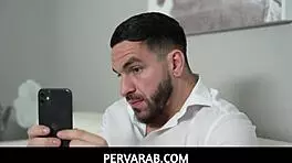 Cute Arab Babe Veronica Valentine Bounces On Lucky Stud's Lap