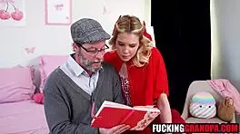 Teen loses virginity to pervy step grandad in fucked up family