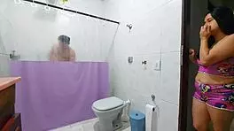 Beautiful latina teen desires stepmother's husband for foreplay dirty talk moaning and monster cock.