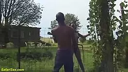 Saggy Tit African Fetish Teen 18+ Experiences First Time Backseat Fisting With Monster Cock