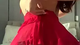 Solo Video Call With Crossdressing Transsexual In Fishnets