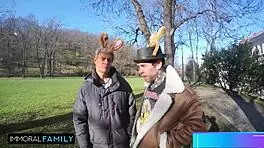 easter bunny sluts katy and mia get cunts licked and stuffed