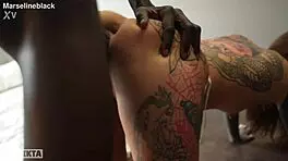 mastering a huge black cock hard sex with a black man