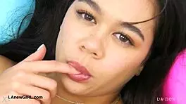 Stunning latina beauty shows her body in photoshoot