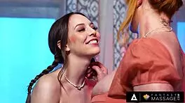 Lauren Phillips Rewards Lily Larimar With Erotic Massage And Cunilingus