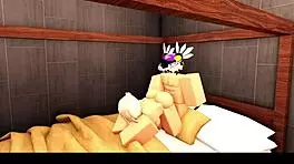 blonde roblox cheerleader returns with her headless jock boyfriend