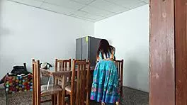 Sinful Maid Spreads Her Pretty Pussy Open!