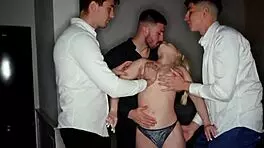 Little Tourist Tries Deepthroat with Three Spanish Prostitutes