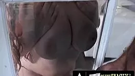 why is this exhibitionist teen 18+ girl penelope kay fucking in front of her pervy stepdad?