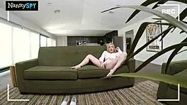 slutty nanny caught showing wet pussy and blowjob to fans