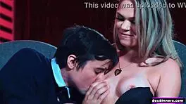 Sexsinners com - gf is bored and sucks bfs cock in cinema