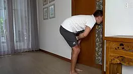 Petite teen rides big cock while vibrator brings intense orgasm