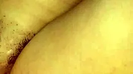 Big booty hooker rides customer reverse cowgirl and swallows cum