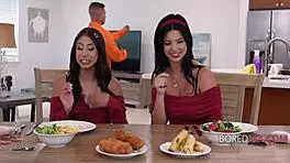 Rekindling family bonds with wild 4some milf action