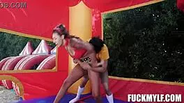 Ricky’s Carnival Adventure Turns Into Intense Wrestling With Bella, The Strongest Woman. Taboo Spanish Heat!