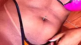 biquini de fita gostosa she says while masturbating her teen 18+ pussy with oral pleasure