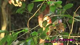 Lucky farmer finds tiny ebony teen on ranch and bangs her hard